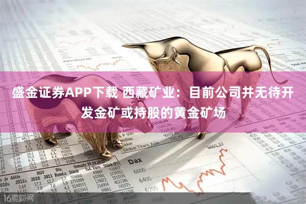 盛金证券APP下载 西藏矿业：目前公司并无待开发金矿或持股的黄金矿场